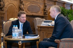 Алексей Миллер и Александр Беглов обсудили актуальные вопросы сотрудничества «Газпрома» и Санкт-Петербурга
